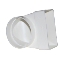 Переход ПВХ с поворотом на 90гр.(125/204х60)