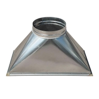 Переход c прямоугольного на круглое сечение (оц. сталь) 800х500-d315