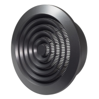 Вентиляционная решетка пластиковая (круглая) Europlast NGA125A, антрацит