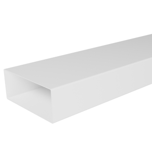 Воздуховод плоский пластиковый ЭРА 922ВП1 (220х90 мм/1 м)