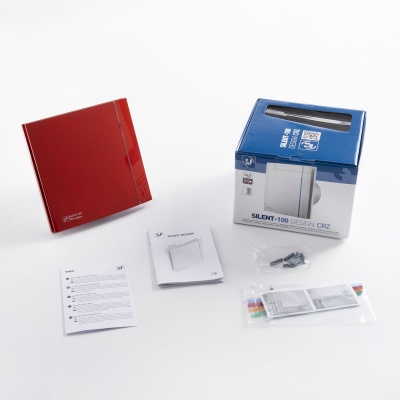 Вытяжной вентилятор Soler Palau SILENT-100 CRZ RED DESIGN 4C Вытяжной вентилятор Soler Palau SILENT-100 CRZ RED DESIGN 4C