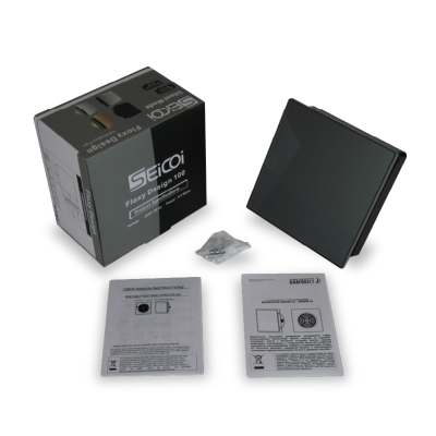 Накладной вентилятор Seicoi Floxy Design 100 Grey glass (SMAD04-01G)