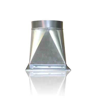 Переход c прямоугольного на круглое сечение (оц. сталь) 600х350-d315