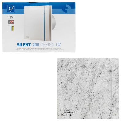 Вытяжной вентилятор Soler Palau SILENT-200 CZ MARBLE WHITE DESIGN 4C Вытяжной вентилятор Soler Palau SILENT-200 CZ MARBLE WHITE DESIGN 4C