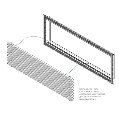Вентиляционная решетка Brofer FUTURE 10AN (400x150 мм) Вентиляционная решетка Brofer FUTURE 10AN (400x150 мм)