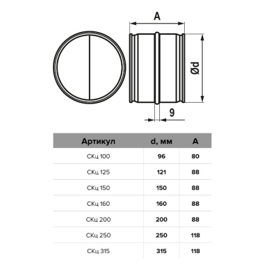 Обратный клапан ЭРА СКц-200