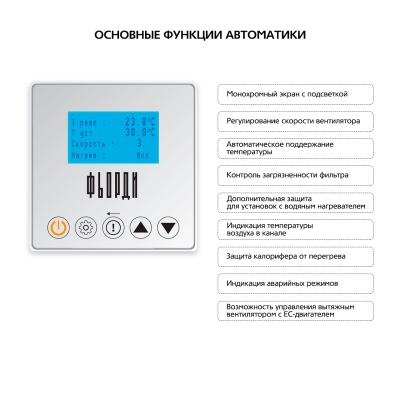 Приточная установка ФЬОРДИ ПРО ВПУ-300 ЕС/3-220/1-BLG Приточная установка ФЬОРДИ ПРО ВПУ-300 ЕС/3-220/1-BLG