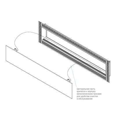 Вентиляционная решетка Brofer FUTURE T (400x200 мм) Вентиляционная решетка Brofer FUTURE T (400x200 мм)