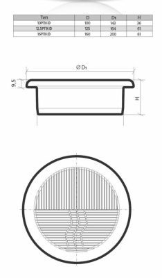 Вентиляционная решетка круглая ЭРА 16РПКФ