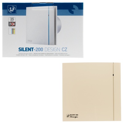 Вытяжной вентилятор Soler Palau SILENT-200 CZ IVORY DESIGN 4C Вытяжной вентилятор Soler Palau SILENT-200 CZ IVORY DESIGN 4C