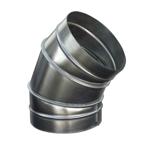 Отвод 45° круглый (оц. сталь) (355 мм)