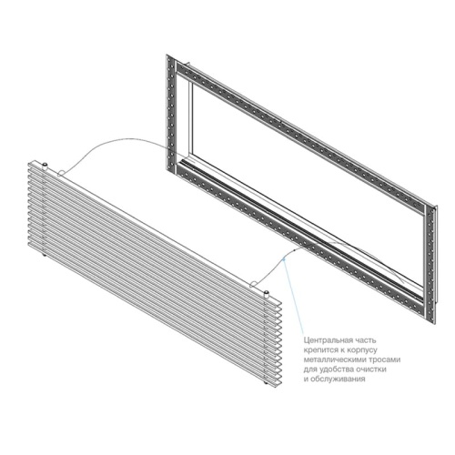 Вентиляционная решетка Brofer FUTURE 10AN (400x150 мм)
