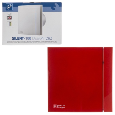 Вытяжной вентилятор Soler Palau SILENT-100 CRZ RED DESIGN 4C Вытяжной вентилятор Soler Palau SILENT-100 CRZ RED DESIGN 4C